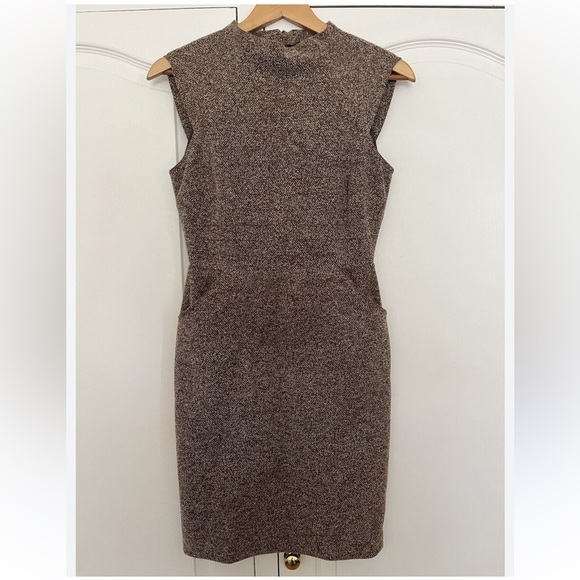 Zara Woman tweed knit sleeveless shift dress - Picture 1 of 6